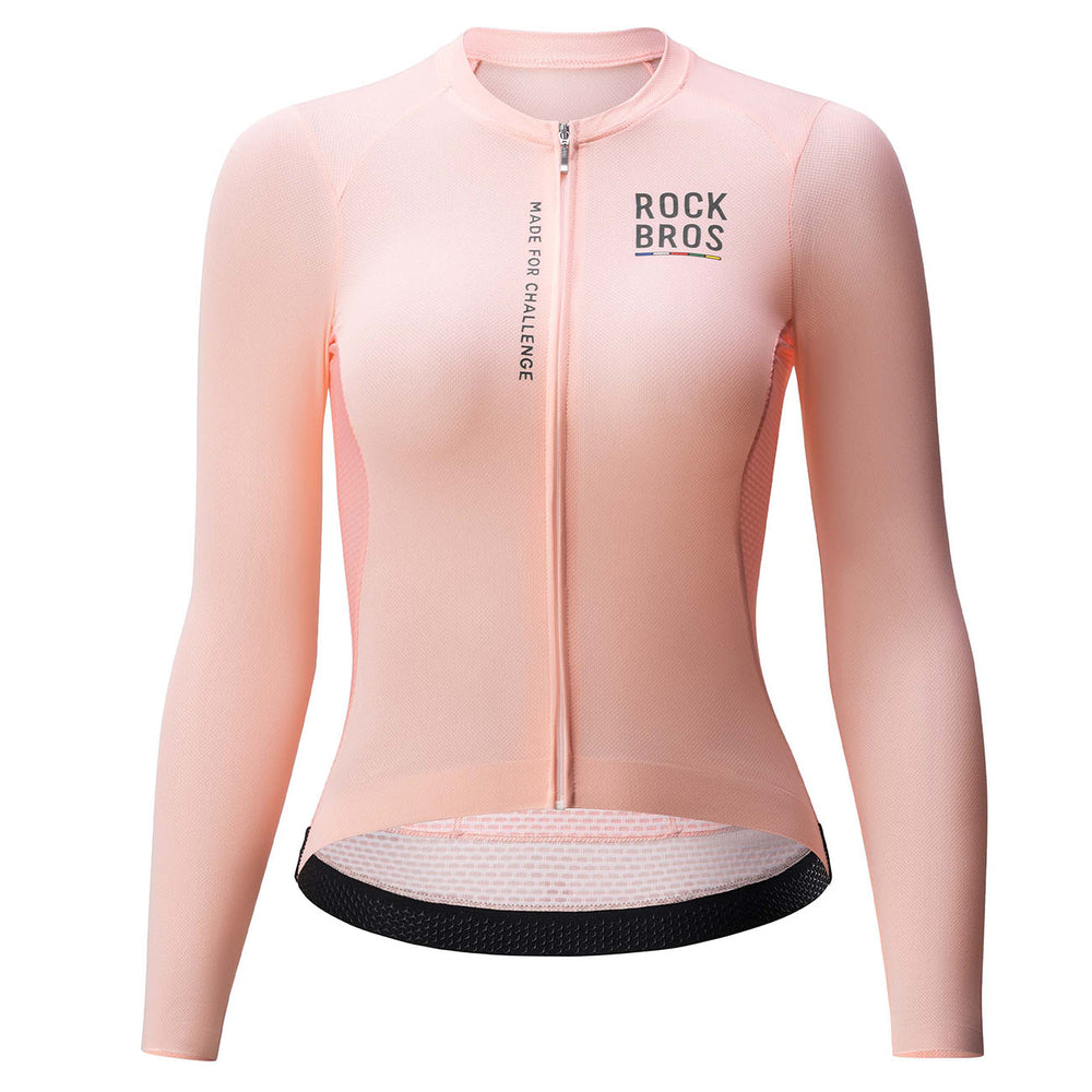 Rockbros 15110012010 ROAD TO SKY women's cycling jersey long sleeve S - pink_1