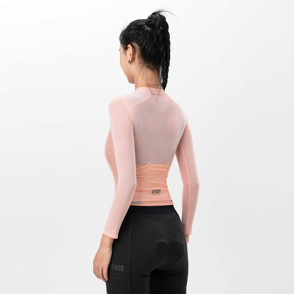 Rockbros 15110012010 ROAD TO SKY women's cycling jersey long sleeve S - pink_2