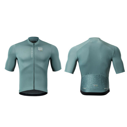 Rockbros 15120014016 ROAD TO SKY men's cycling jersey short sleeve S - gray-blue_1