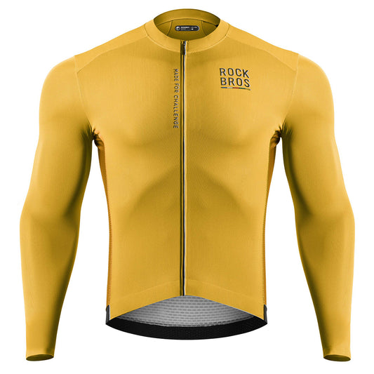 Rockbros 15120015023 ROAD TO SKY men's long sleeve cycling jersey S - yellow_0