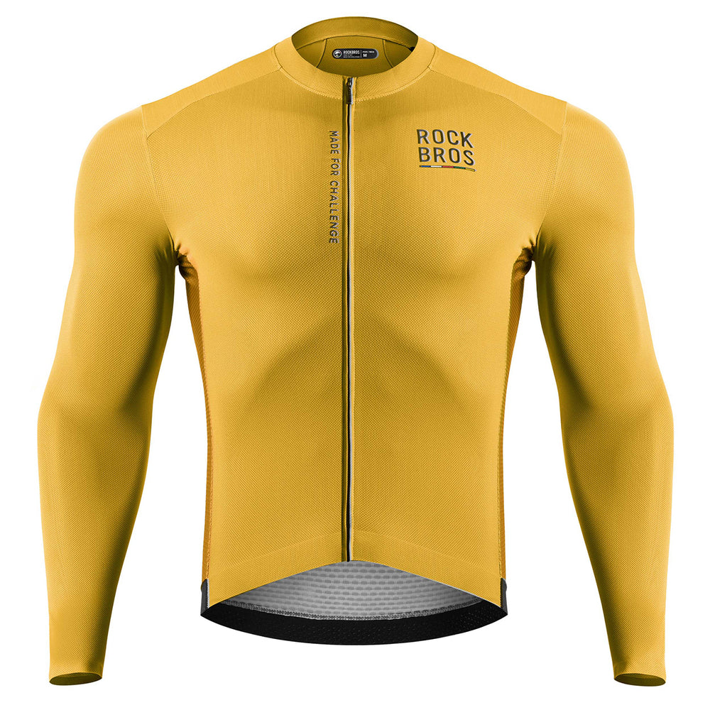 Rockbros 15120015025 ROAD TO SKY men's long sleeve cycling jersey L - yellow_0