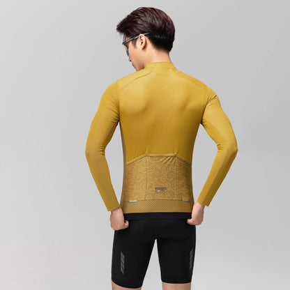 Rockbros 15120015025 ROAD TO SKY men's long sleeve cycling jersey L - yellow_2