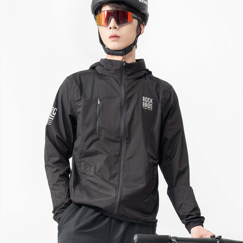 Rockbros TLWT002 ROAD TO SKY windbreaker lightweight, S - black_4