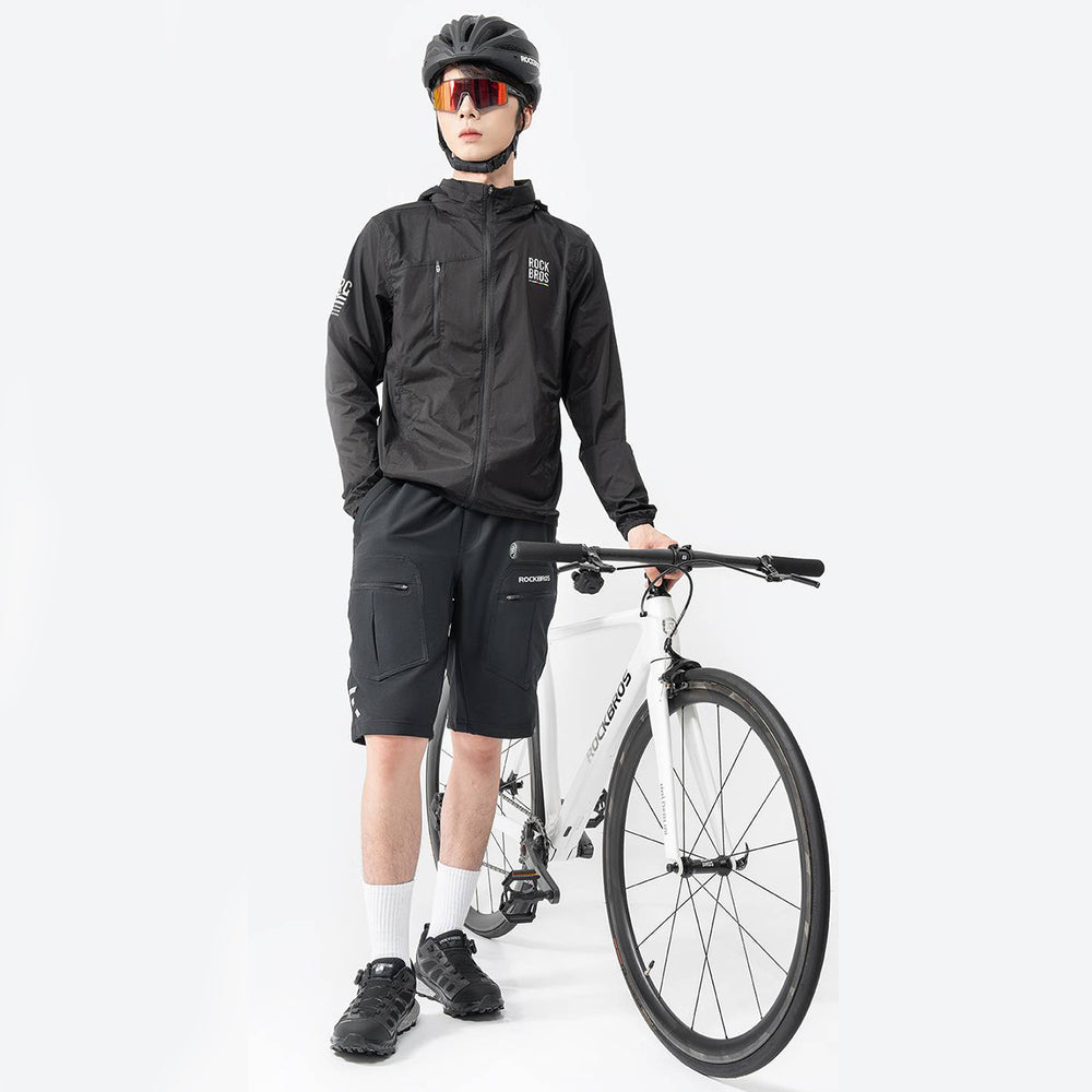 Rockbros TLWT002 ROAD TO SKY windbreaker lightweight, S - black_5