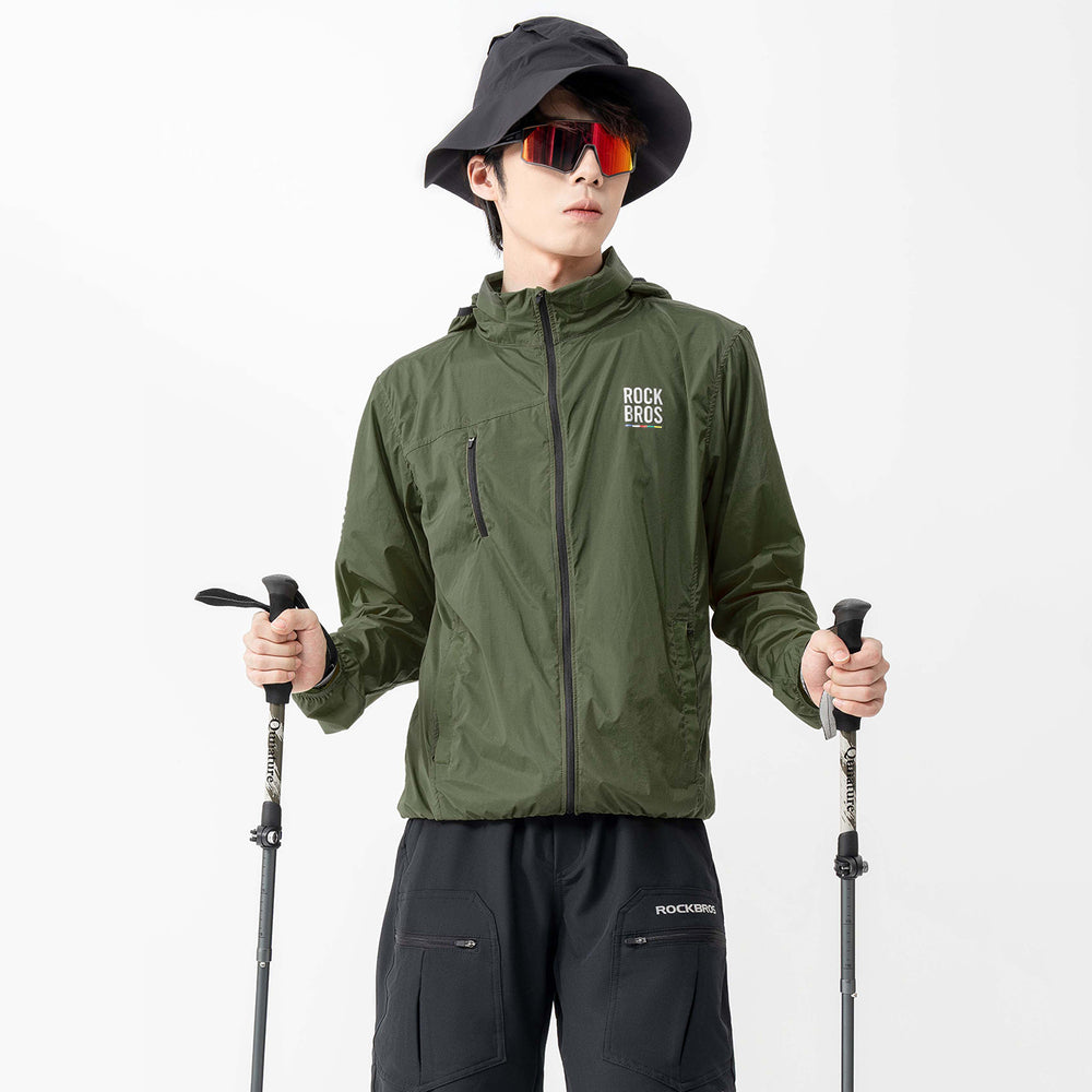 Rockbros TLWT002 ROAD TO SKY M Bicycle Windbreaker - Green_3