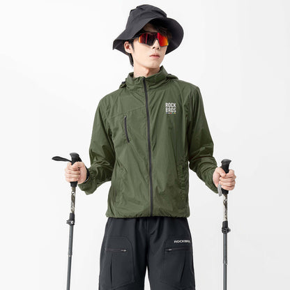 Rockbros TLWT002 ROAD TO SKY M Bicycle Windbreaker - Green_3