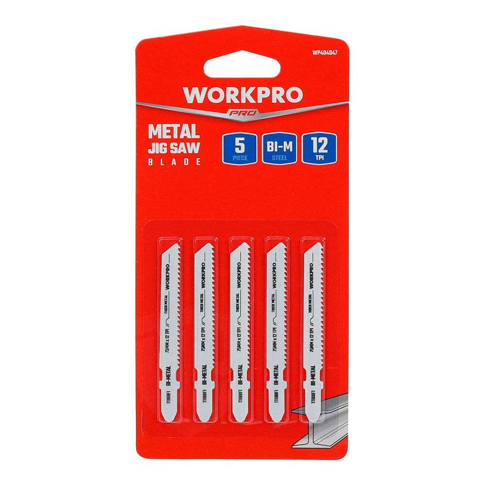 LÃ¢minas de jigsaw, conjunto de 5 peÃ§as t118bf metal. workpro_0