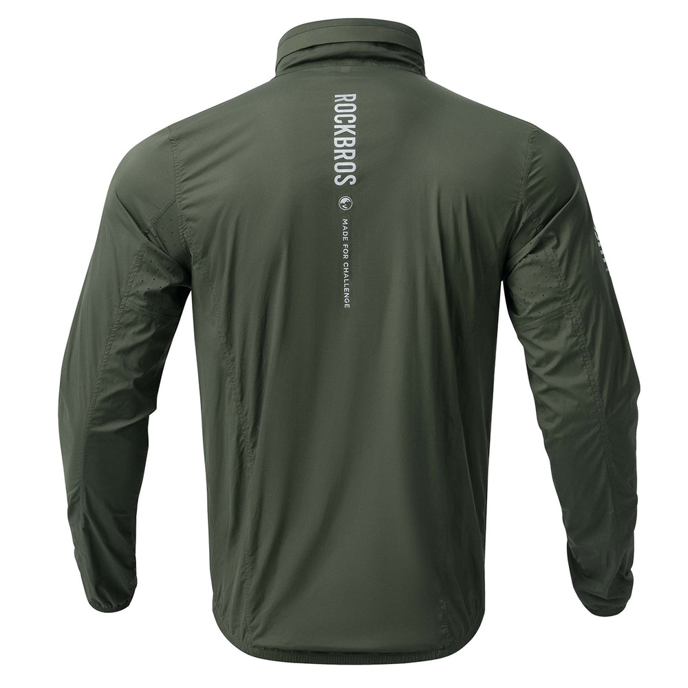 Rockbros TLWT002 ROAD TO SKY L Bicycle Windbreaker - Green_1