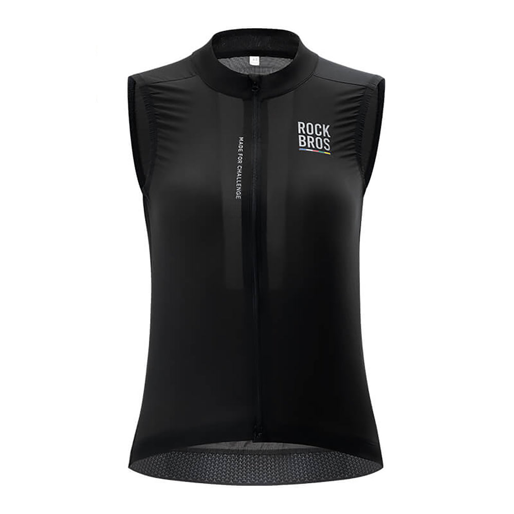 Rockbros TLMJ003 ROAD TO SKY Women's Lightweight Breathable Cycling Vest S - Black_1