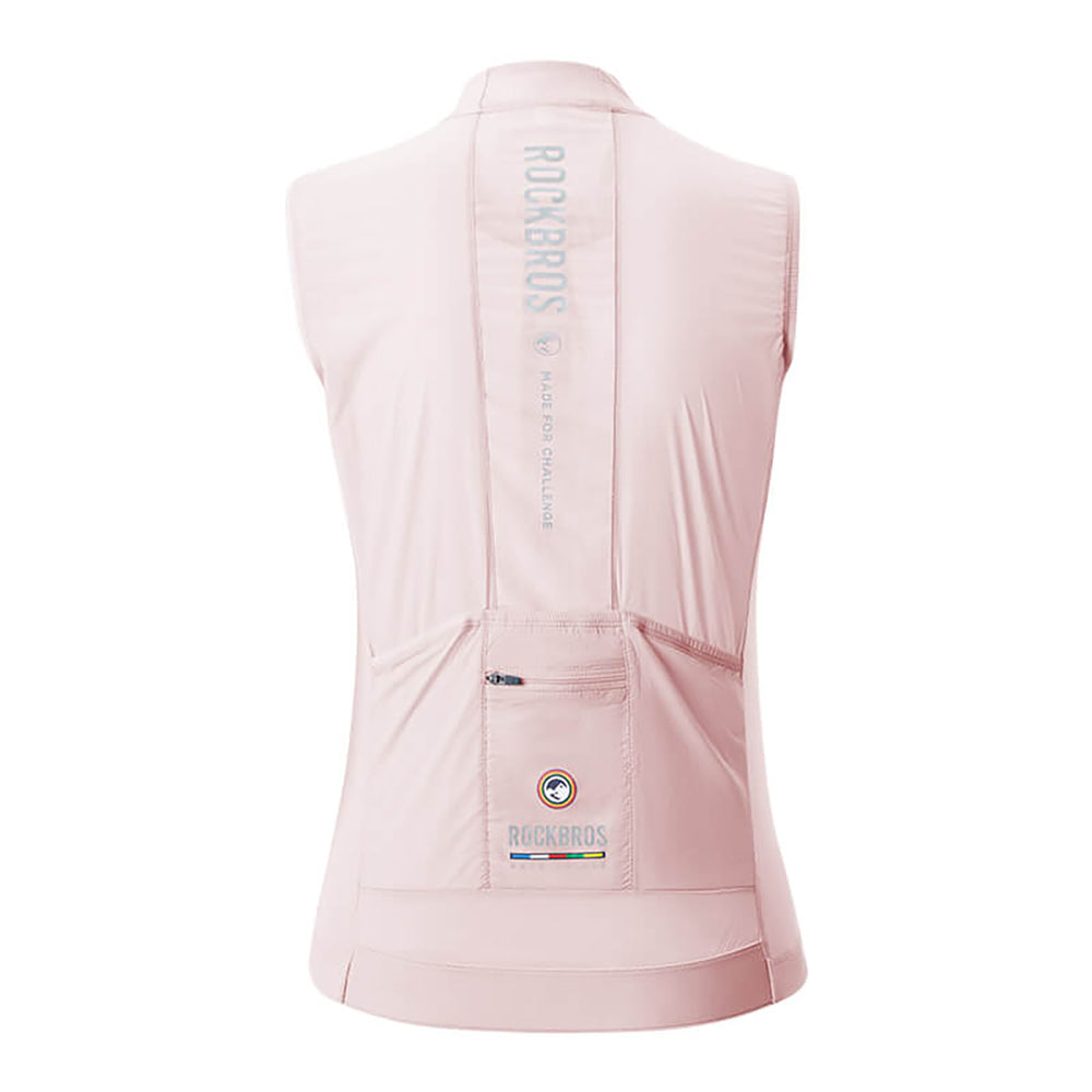 Rockbros TLMJ003 ROAD TO SKY women's cycling vest lightweight breathable L - pink_2