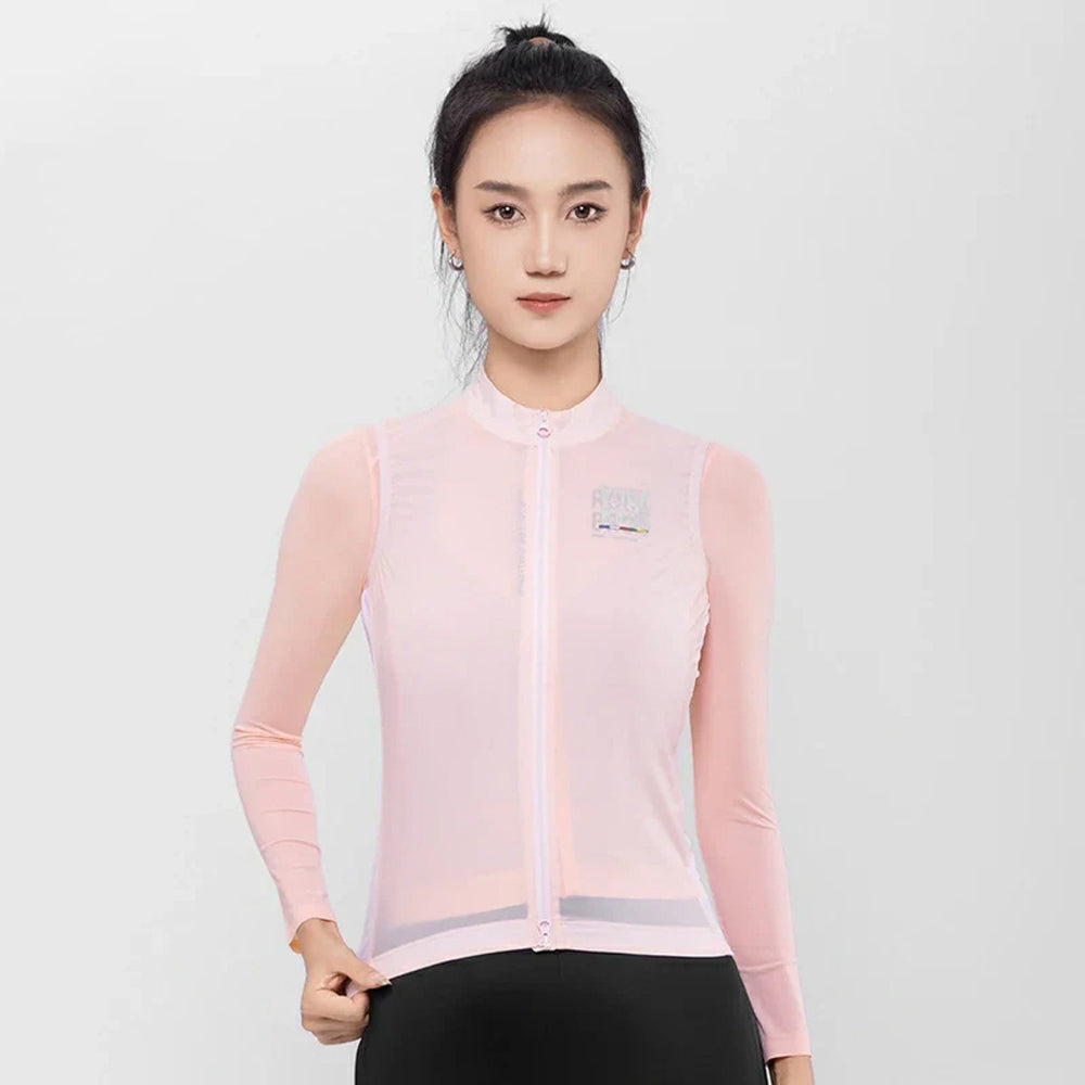 Rockbros TLMJ003 ROAD TO SKY women's cycling vest lightweight breathable L - pink_7