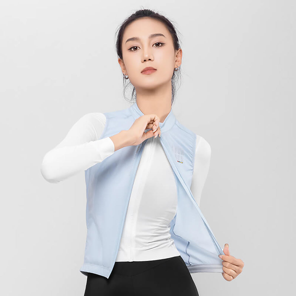 Rockbros TLMJ003 ROAD TO SKY women's lightweight breathable cycling vest S - blue_4