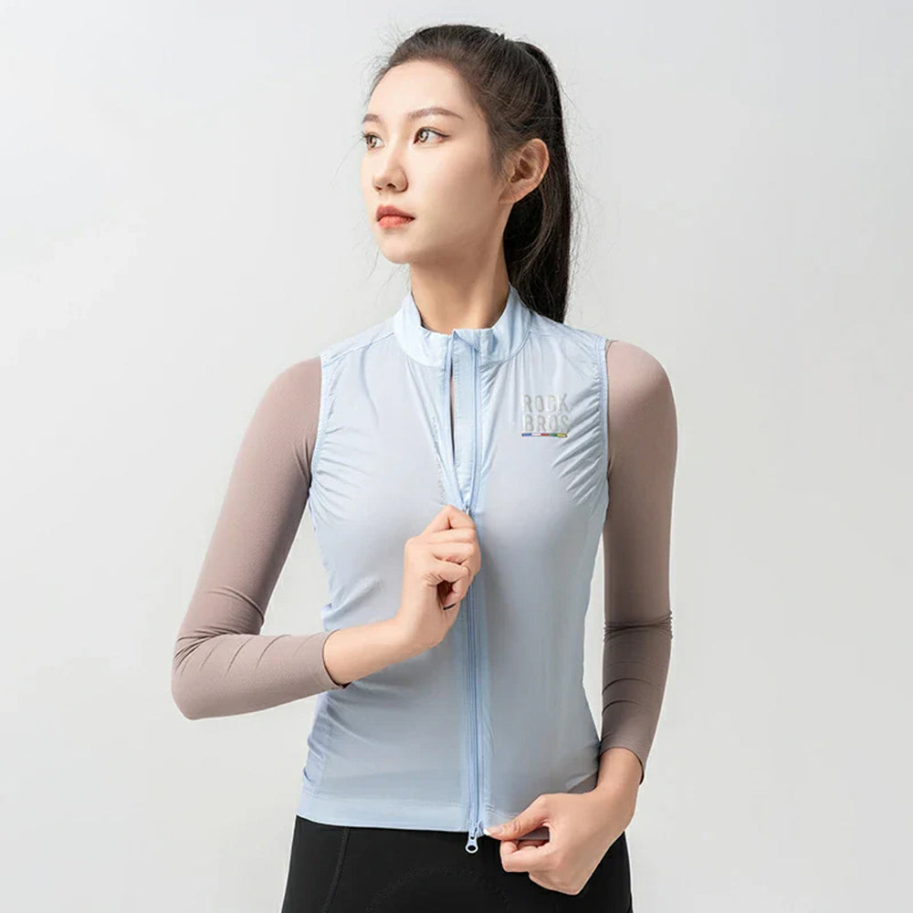 Rockbros TLMJ003 ROAD TO SKY women's lightweight breathable cycling vest S - blue_8