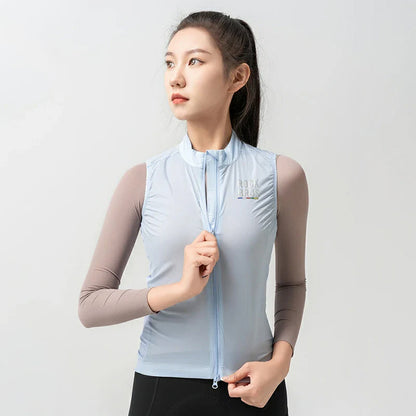 Rockbros TLMJ003 ROAD TO SKY women's lightweight breathable cycling vest L - blue_8