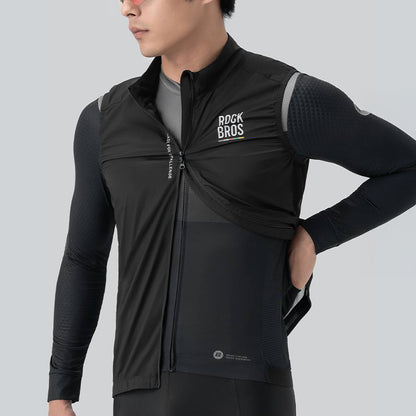 Rockbros TLMJ003-01 ROAD TO SKY men's lightweight breathable cycling vest M - black_4