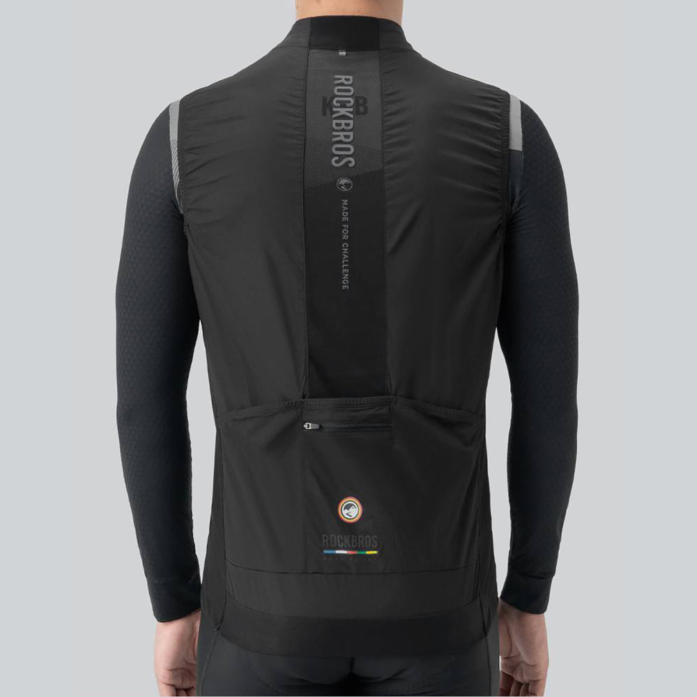 Rockbros TLMJ003-01 ROAD TO SKY men's lightweight breathable cycling vest L - black_3