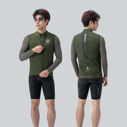 Rockbros TLMJ003-01 ROAD TO SKY men's lightweight breathable cycling vest L - green_2