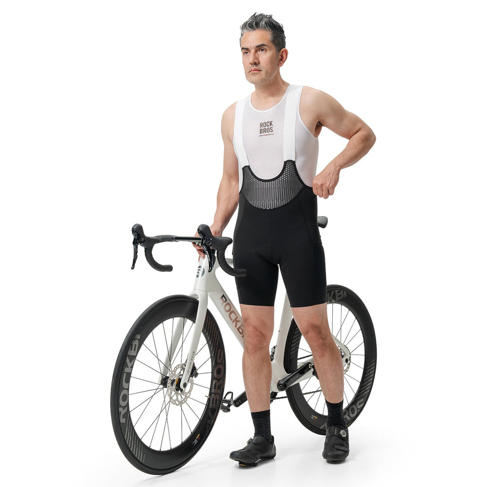 Rockbros TLDK001-1 ROAD TO SKY Men's Cycling Shorts with Pad Size L - Black_4