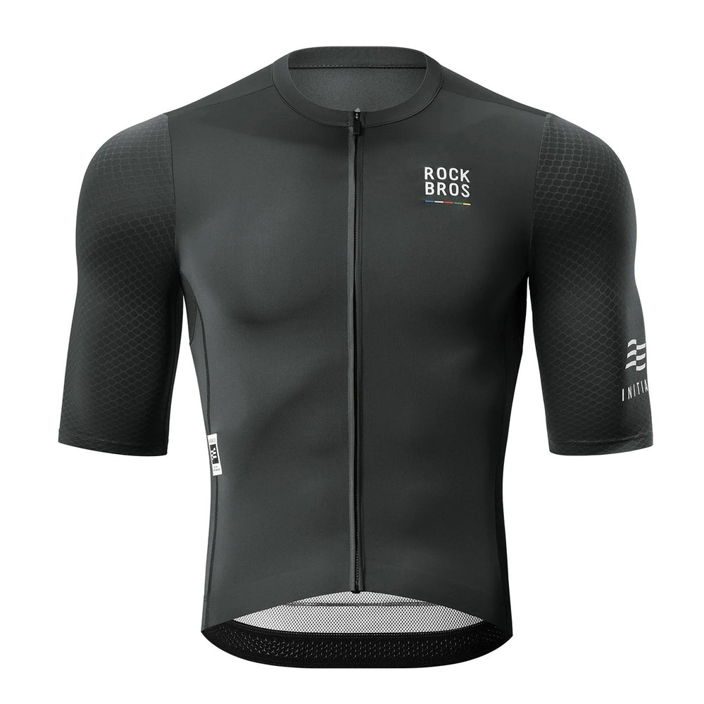 Rockbros 15220032001 ROAD TO SKY men's cycling jersey short sleeve L - black_0