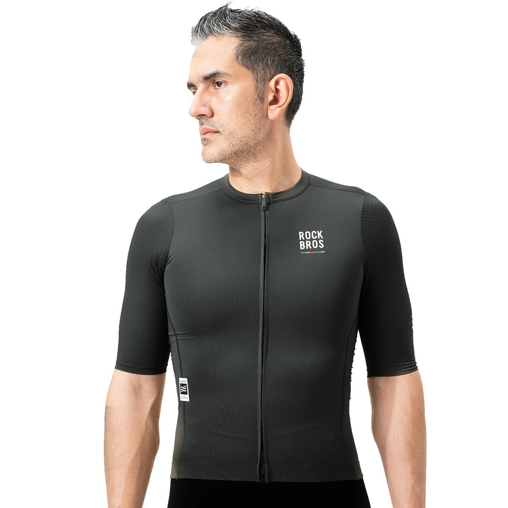 Rockbros 15220032001 ROAD TO SKY men's cycling jersey short sleeve L - black_1