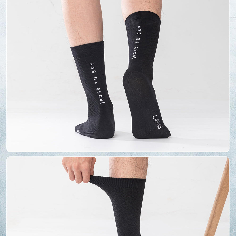 Rockbros 49210016001 ROAD TO SKY Cycling Socks 39-42 cm - Black_2