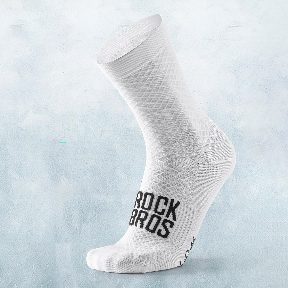 Rockbros 49210016001 ROAD TO SKY Cycling Socks 39-42 cm - White_2