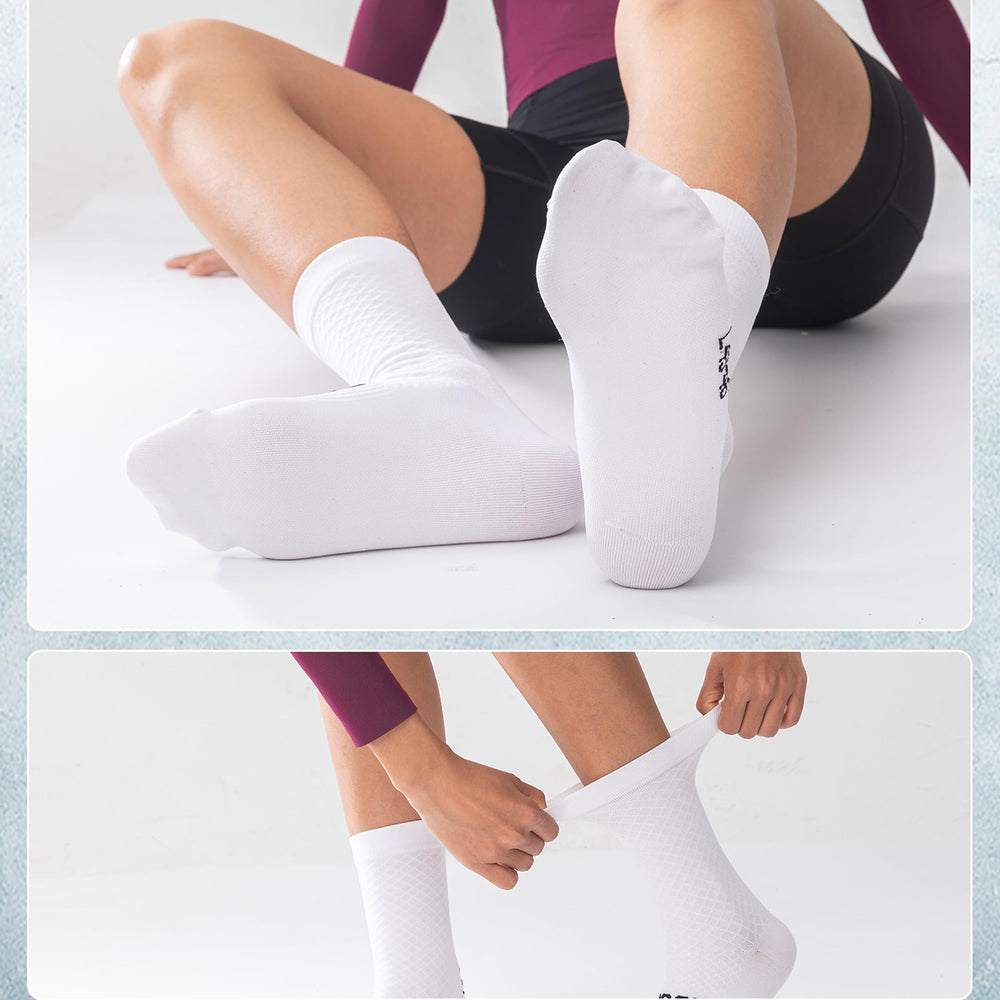 Rockbros 49210016001 ROAD TO SKY Cycling Socks 39-42 cm - White_3