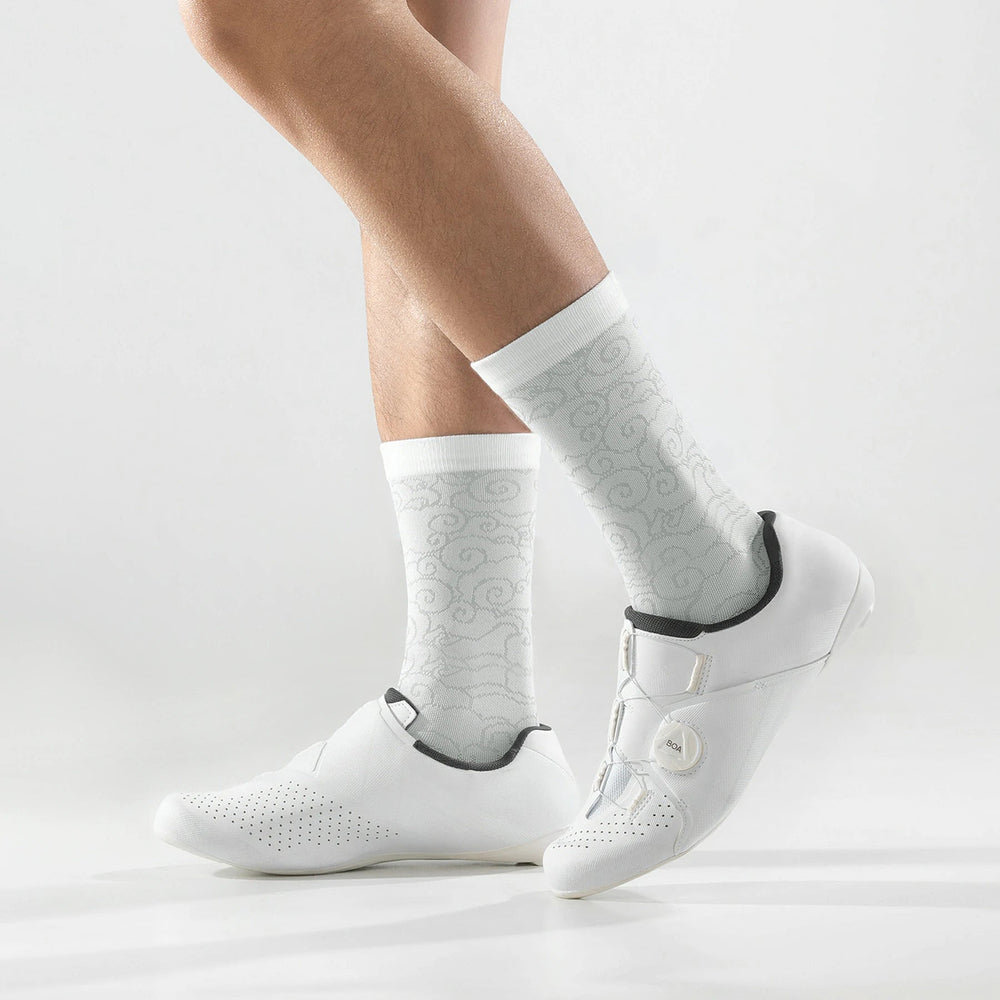 Rockbros 490025001 ROAD TO SKY Cycling Socks 39-42 cm - White_1