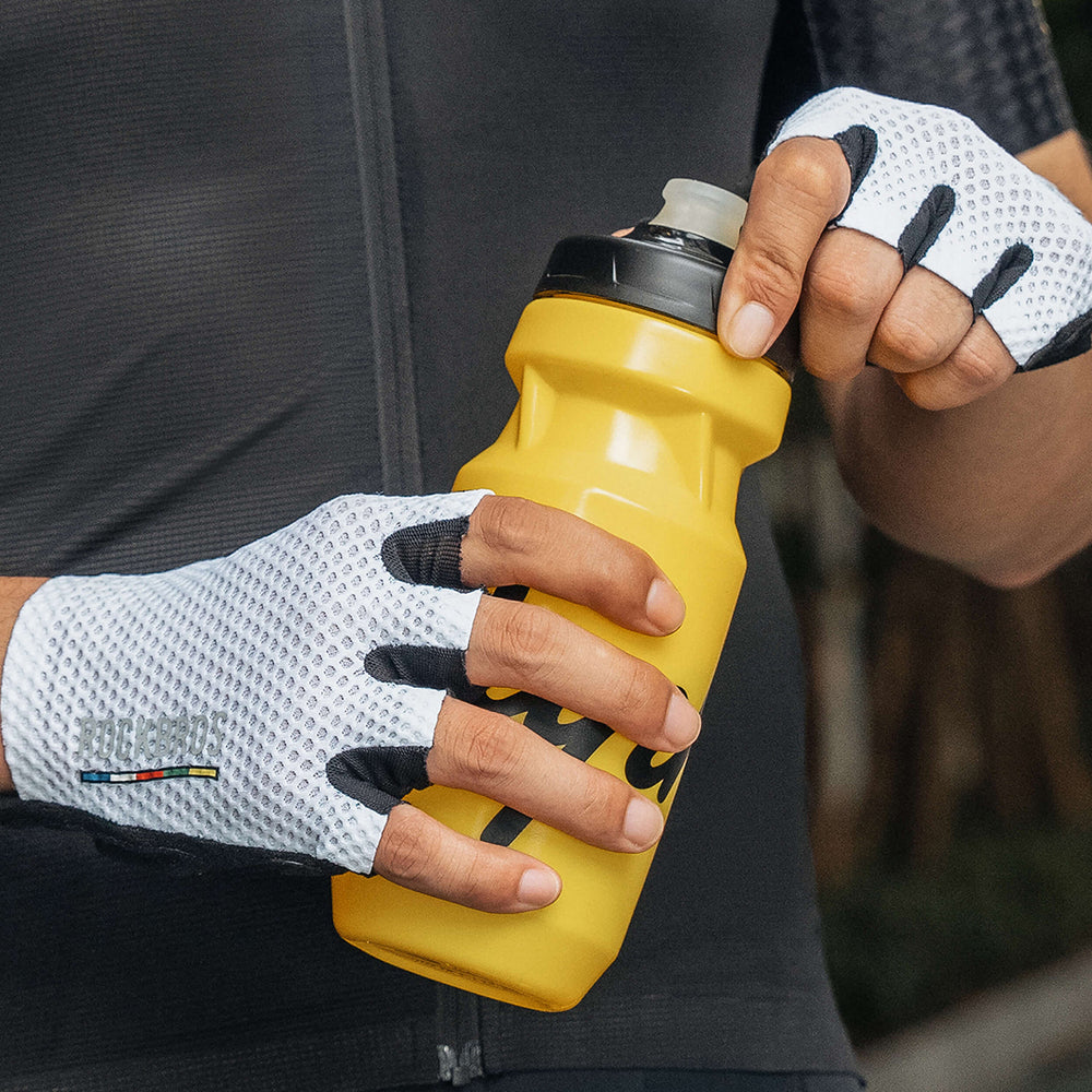 Rockbros TLS004 ROAD TO SKY Short Shock Absorbing Cycling Gloves L - White_1