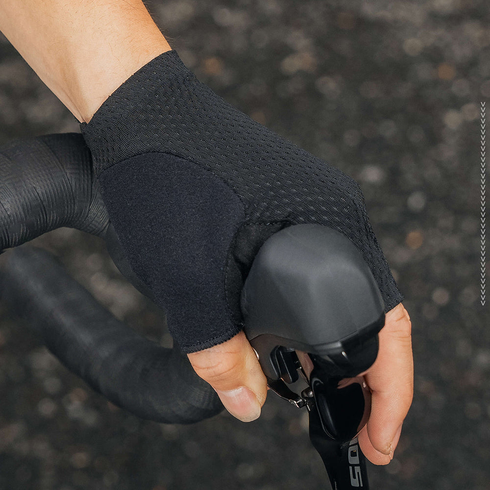 Rockbros TLS004 ROAD TO SKY Short Shock Absorbing Cycling Gloves S - Black_2
