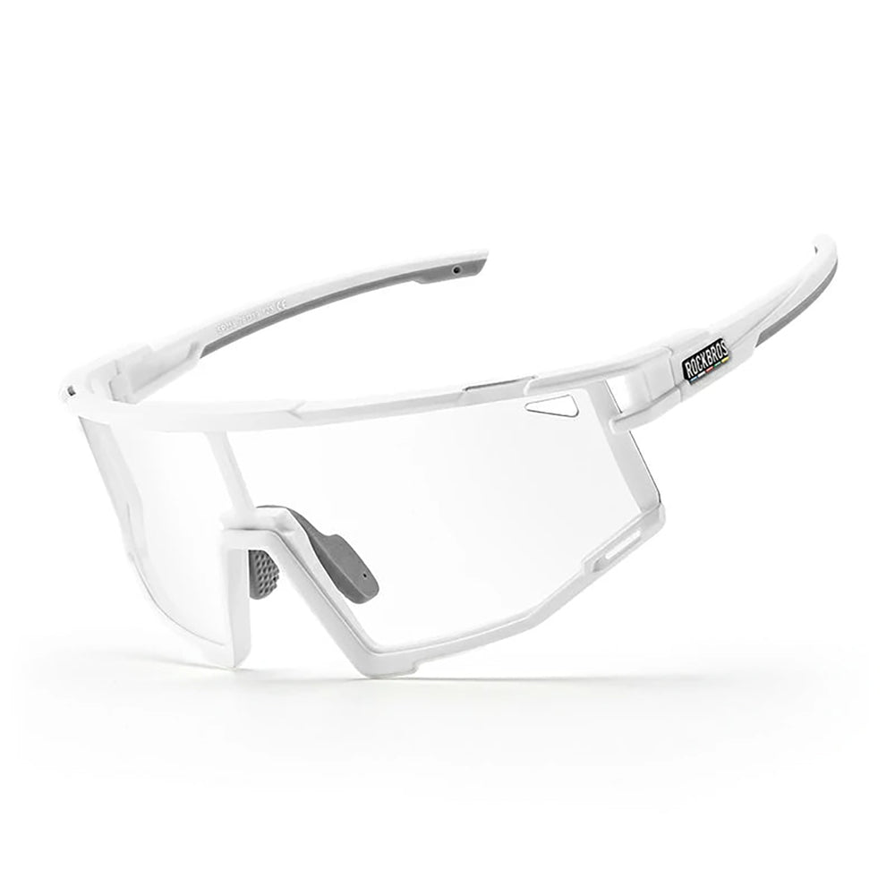 Rockbros SP258 ROAD TO SKY Photochromic Cycling Glasses - White_0