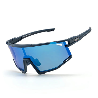 Rockbros SP258 ROAD TO SKY Cycling Glasses Polarized Blue Lenses - Navy Blue_0