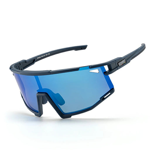 Rockbros SP258 ROAD TO SKY Cycling Glasses Polarized Blue Lenses - Navy Blue_0