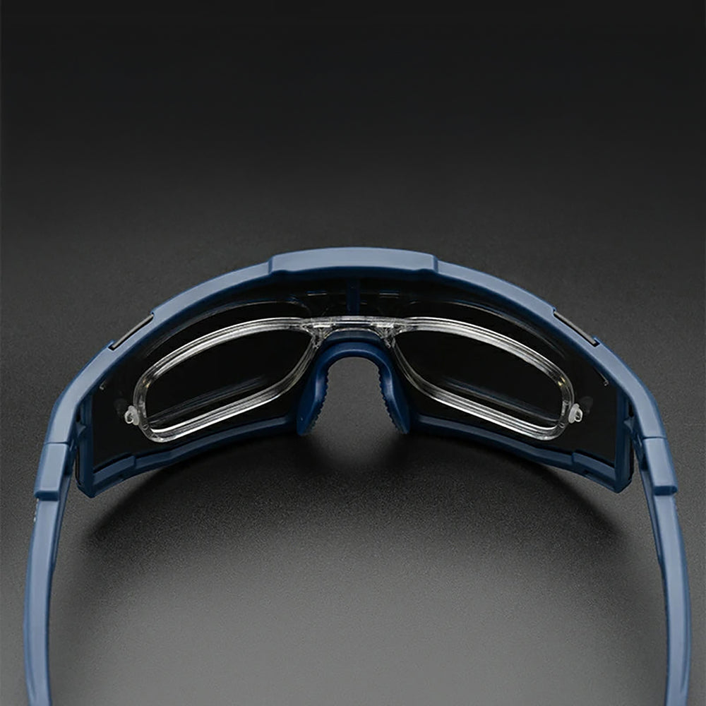 Rockbros SP258 ROAD TO SKY Cycling Glasses Polarized Blue Lenses - Navy Blue_2