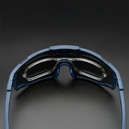 Rockbros SP258 ROAD TO SKY Cycling Glasses Polarized Blue Lenses - Navy Blue_2