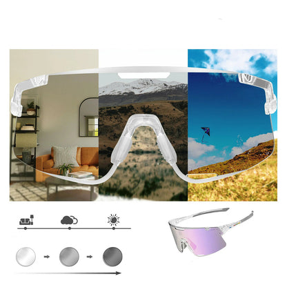 Rockbros SP338 ROAD TO SKY Cycling Glasses with Interchangeable Lenses - Clear_4