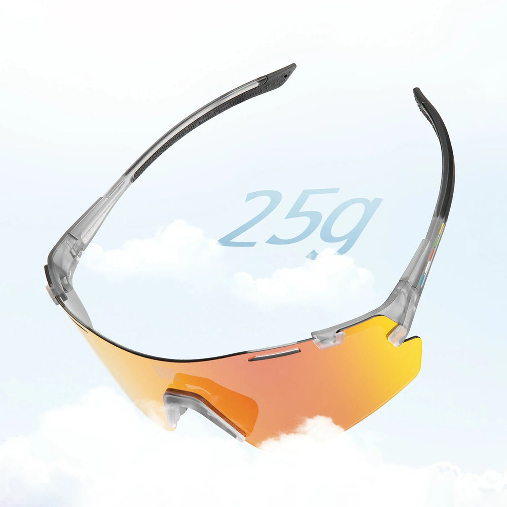Rockbros SP338 ROAD TO SKY Cycling Glasses with Interchangeable Lenses - Gray_4
