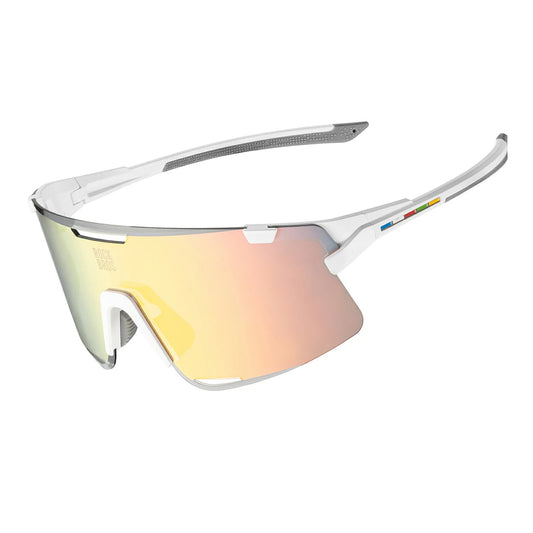 Rockbros SP338 ROAD TO SKY Cycling Glasses with Interchangeable Lenses - Cream_0