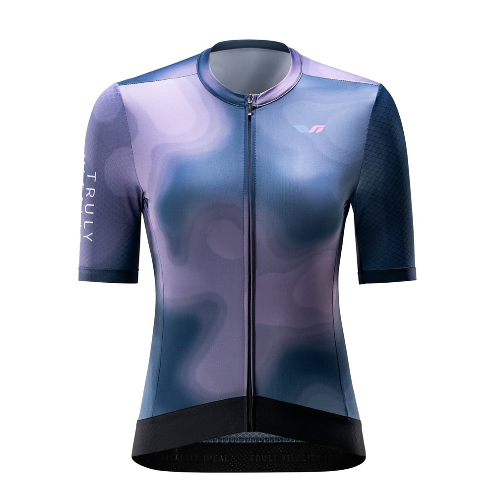 Rockbros 15110006005 TVI L Women's Cycling Jersey - Navy Blue_1