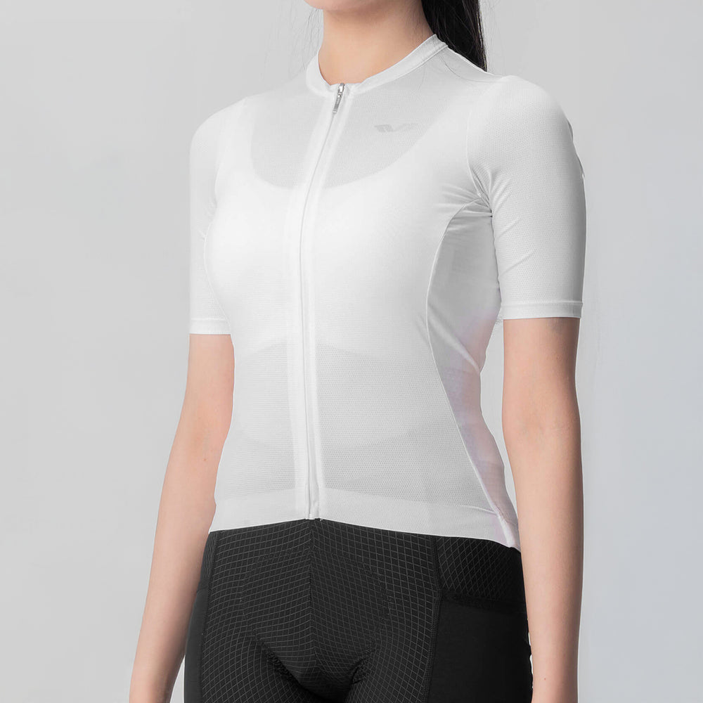 Rockbros 15210007011 TVI L Women's Cycling Jersey - White_4