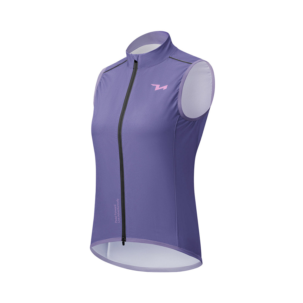 Rockbros MJ008 TVI Windproof Women's Cycling Vest S - Purple_1