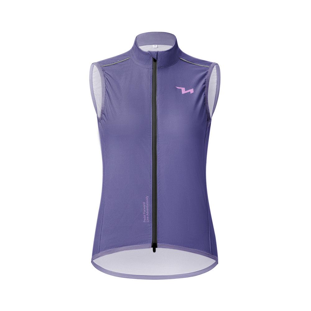 Rockbros MJ008 TVI Windproof Women's Cycling Vest S - Purple_0