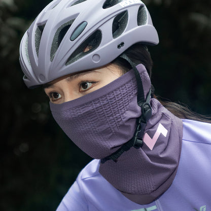 Rockbros LFA23 TVI Women's Knitted Bicycle Neck Warmer - Purple_4