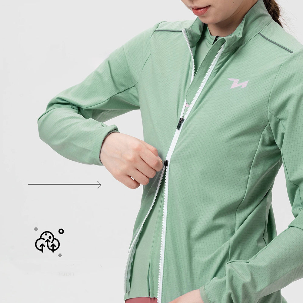 Rockbros YPW069 TVI S Women's Cycling Jacket - Green_2