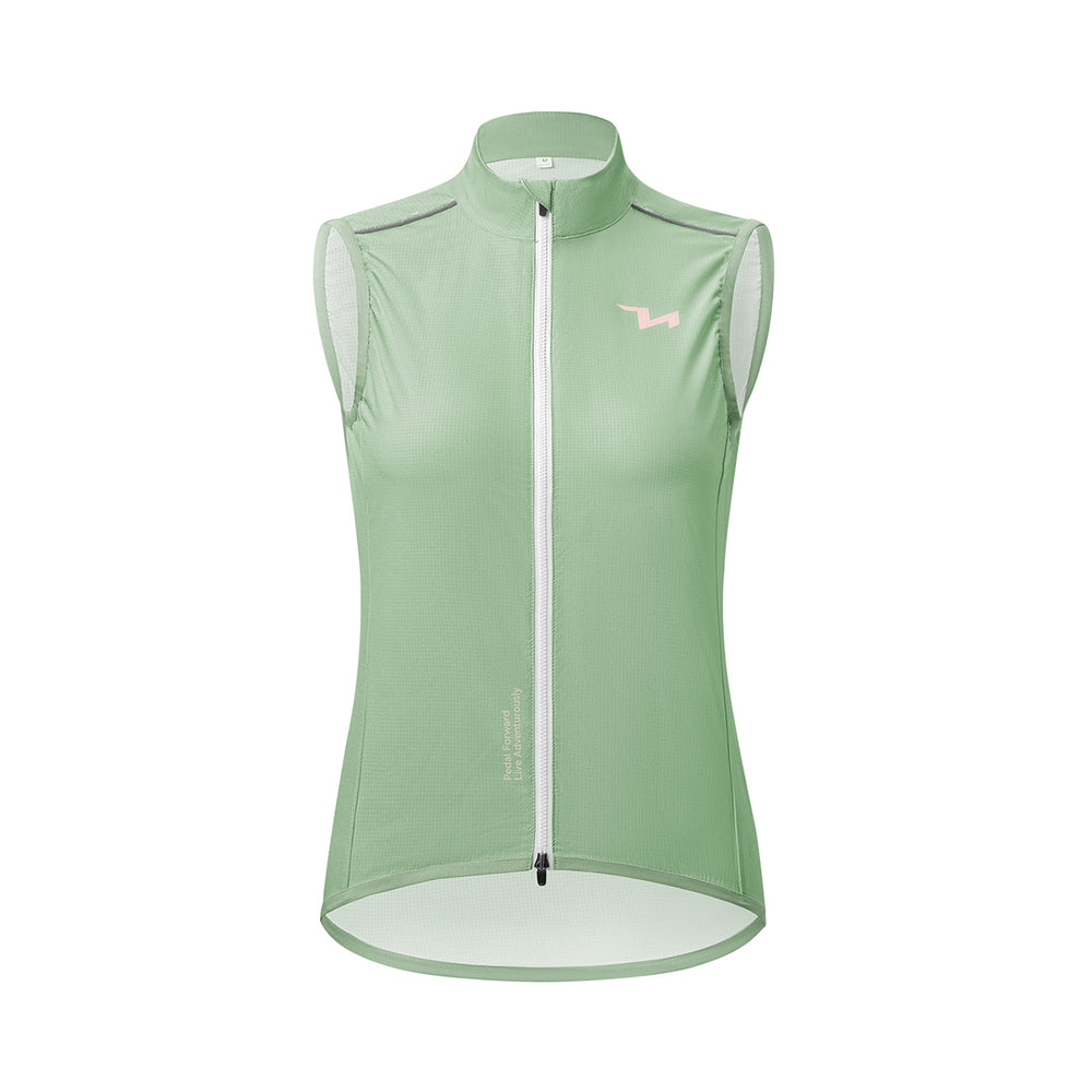 Rockbros MJ008 TVI Women's Cycling Vest Windproof Size S - Green_1