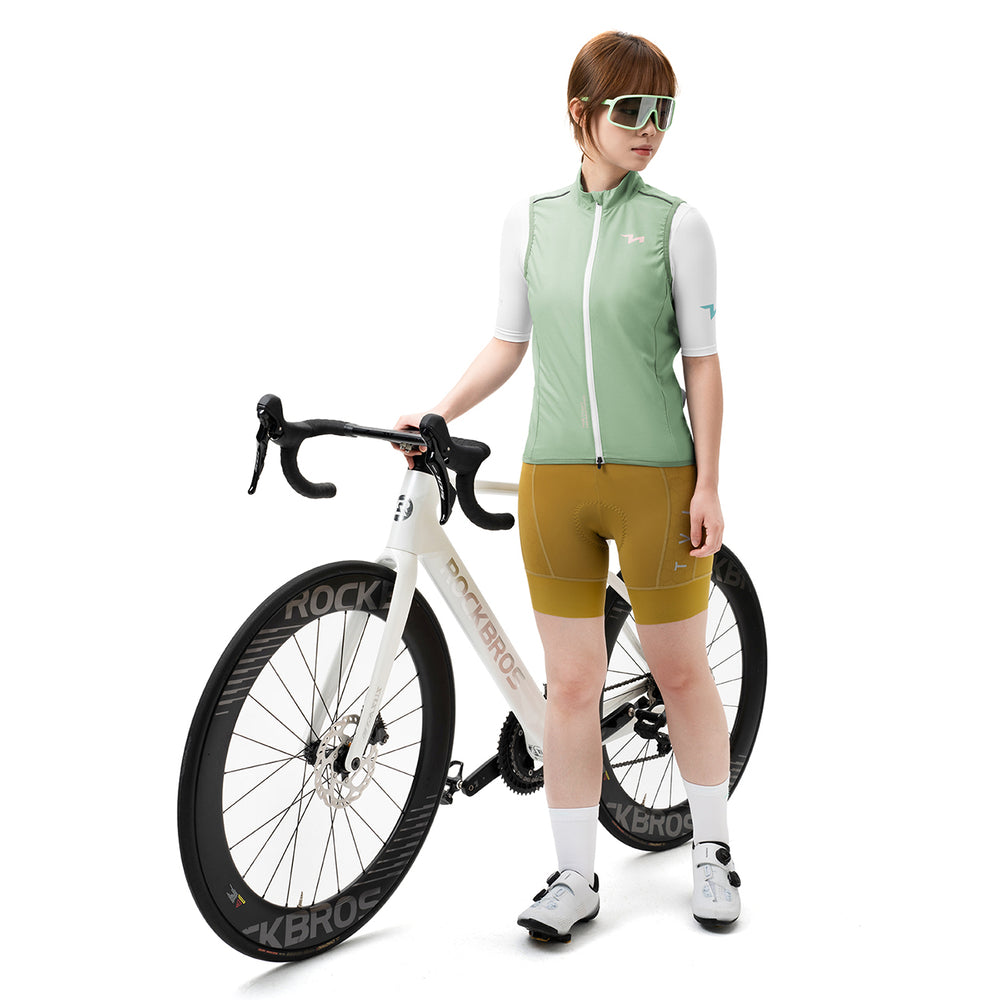 Rockbros MJ008 TVI Windproof Women's Cycling Vest M - Green_5
