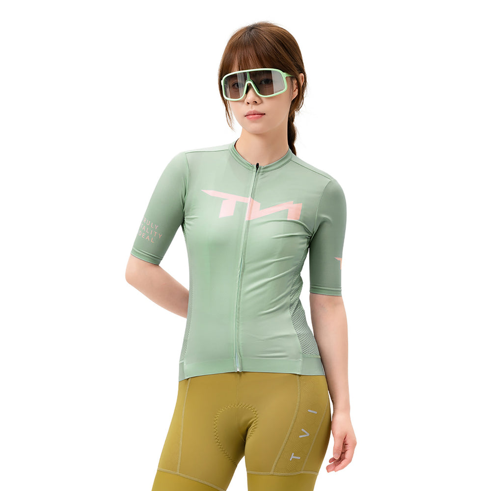 Rockbros YDDX012-1 TVI M Women's Cycling Jersey - Green_1