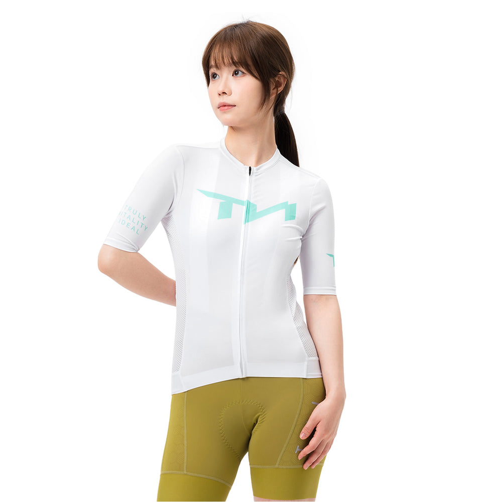 Rockbros YDDX012-1 TVI M Women's Cycling Jersey - White_1