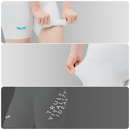 Rockbros YDDK017-1 TVI Women's Cycling Shorts with Bib and Pad Size S - White_6