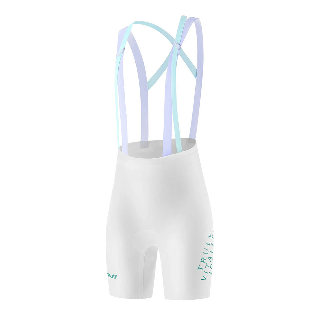 Rockbros YDDK017-1 TVI Women's Cycling Shorts with Bib and Pad Size M - White_0